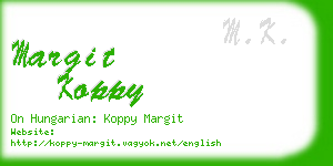 margit koppy business card